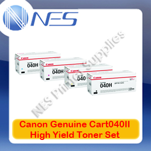 Canon Genuine CART040II BK/C/M/Y (Set of 4) High Yield Toner Cartridge for imageCLASS LBP712cx *Free Shipping*